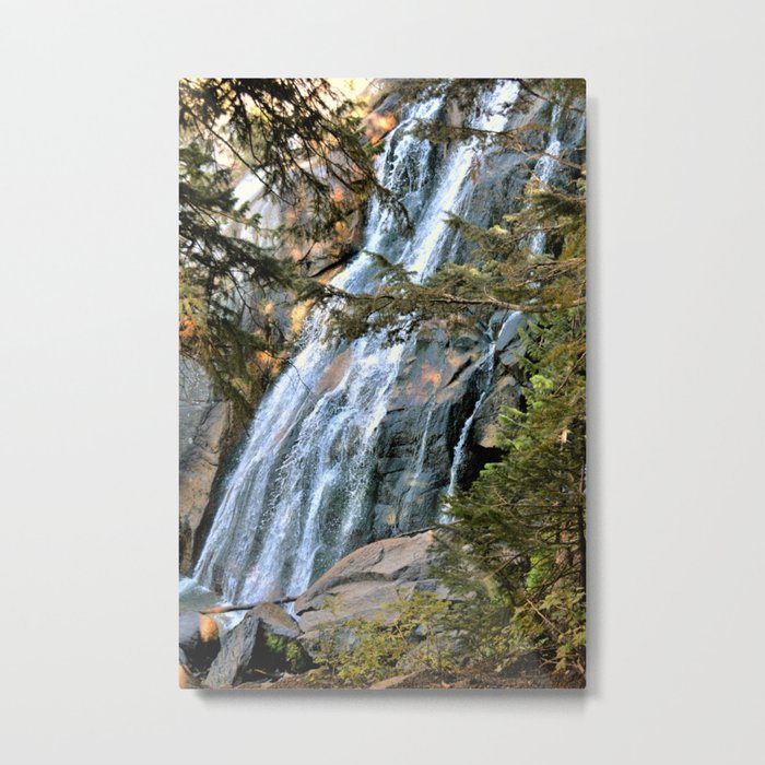 Mountain waterfall Metal Print