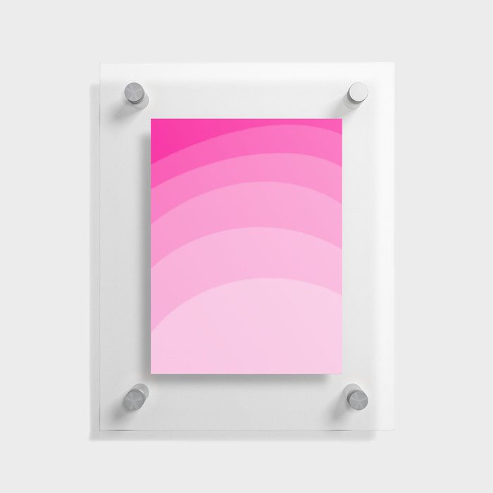 Beautiful Pink Ombre Sunrise Retro Abstract Modern Mid-Century Minimalist Scandi Sunset Design  Floating Acrylic Print