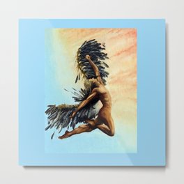 Season of the Legend - Icarus Descending Metal Print | Icarus, Oilpainting, Oil, Greekmythology, Other, Ancientgreece, Icarusdescending, Illustration, Painting, Wings 