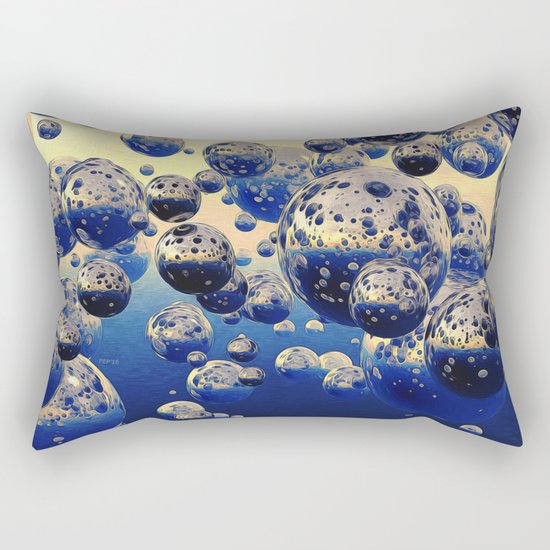 Cluster of Bubbles Rectangular Pillow