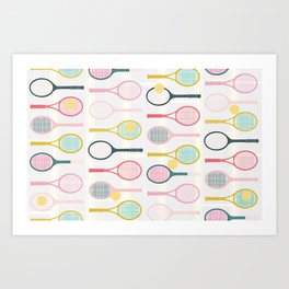 Tennis Team Art Print