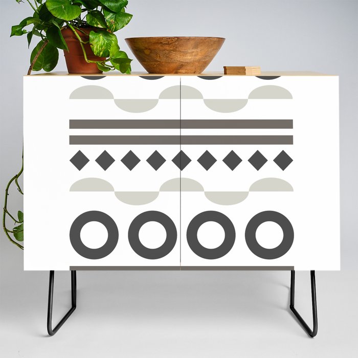 Patterned shape line collection 4 Credenza