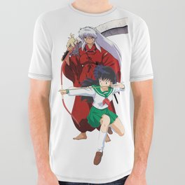 true love inu and kagome All Over Graphic Tee