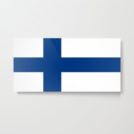 Flag of Finland 1 -finnish, Suomi, Sami,Finn,Helsinki,Tampere Metal Print
