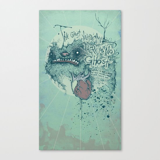 Ghost inside Canvas Print