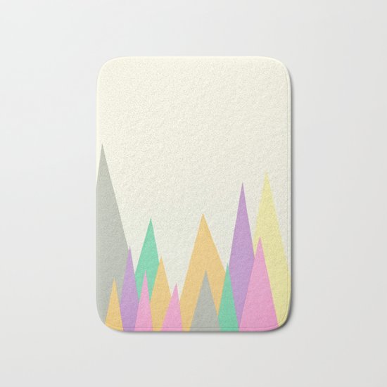 Pastel Peaks Bath Mat