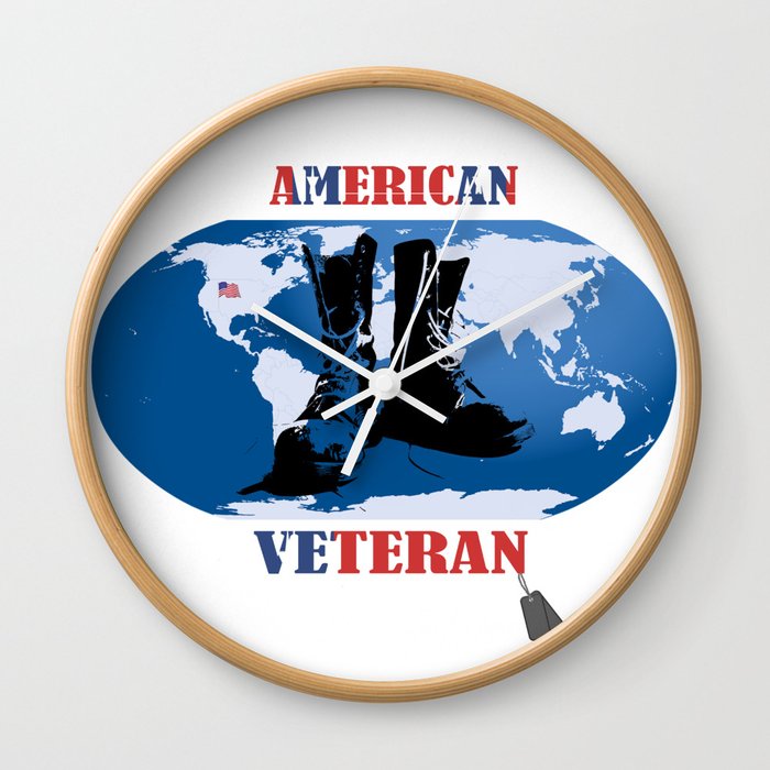American Veteran Wall Clock
