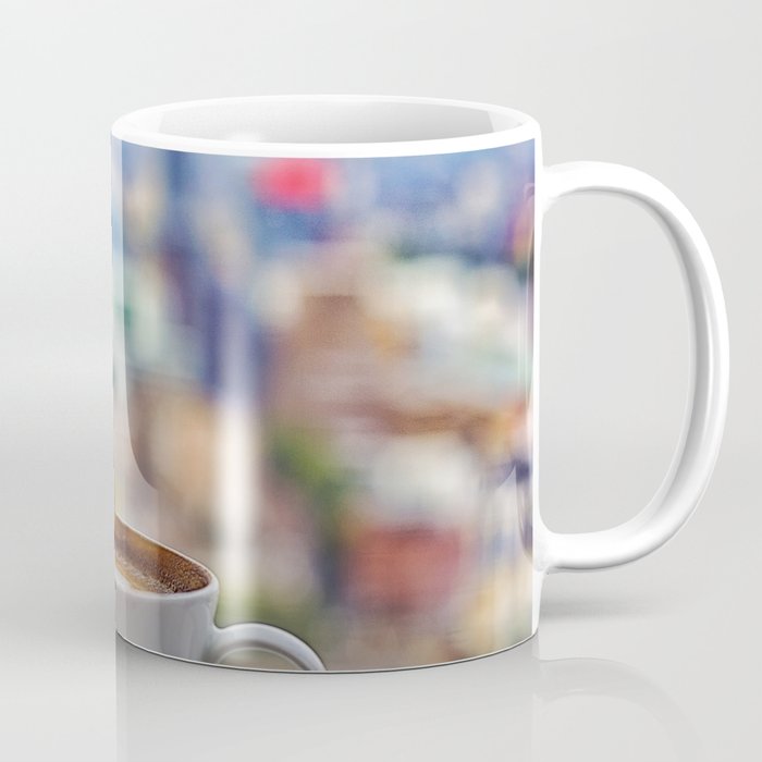 Great Britain Photography - Coffee By The Outstanding City View Coffee Mug