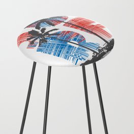 Morocco surf paradise Counter Stool