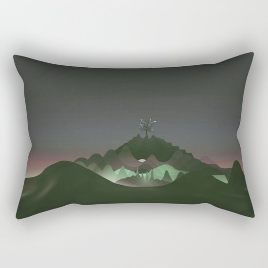 dark landscape Rectangular Pillow