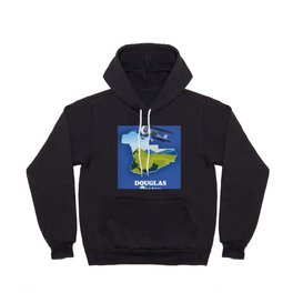 Douglas Oregon Travel Map Hoody