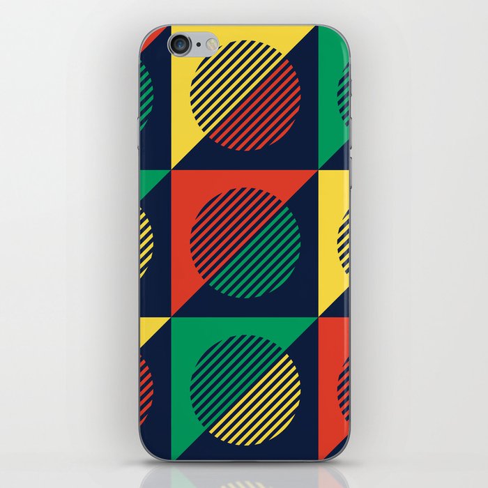 Bright & Bold Spheres & Triangles iPhone Skin