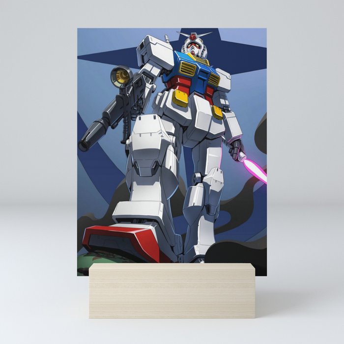Gundam Mini Art Print by Ryan Katharina | Society6