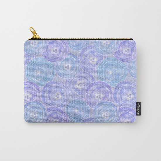 Blue and lilac anemones . Carry-All Pouch