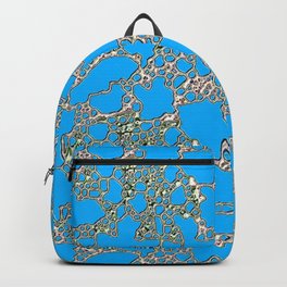 Blue and Grey Pattern Design Backpack