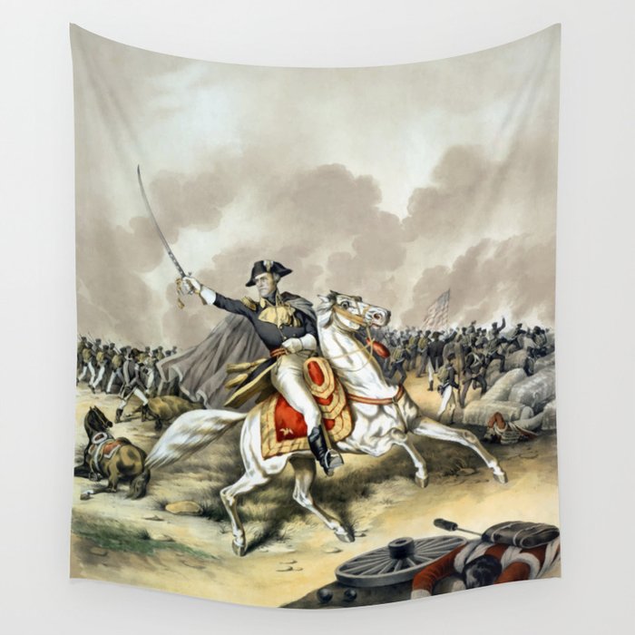 Andrew Jackson At The Battle Of New Orleans Wall Tapestry