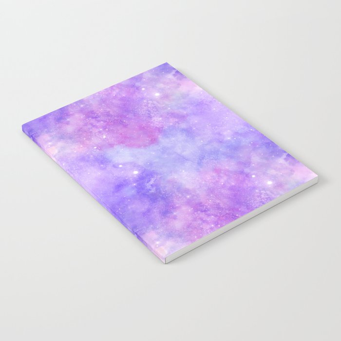 Purple Pink Nebula Painting Notebook