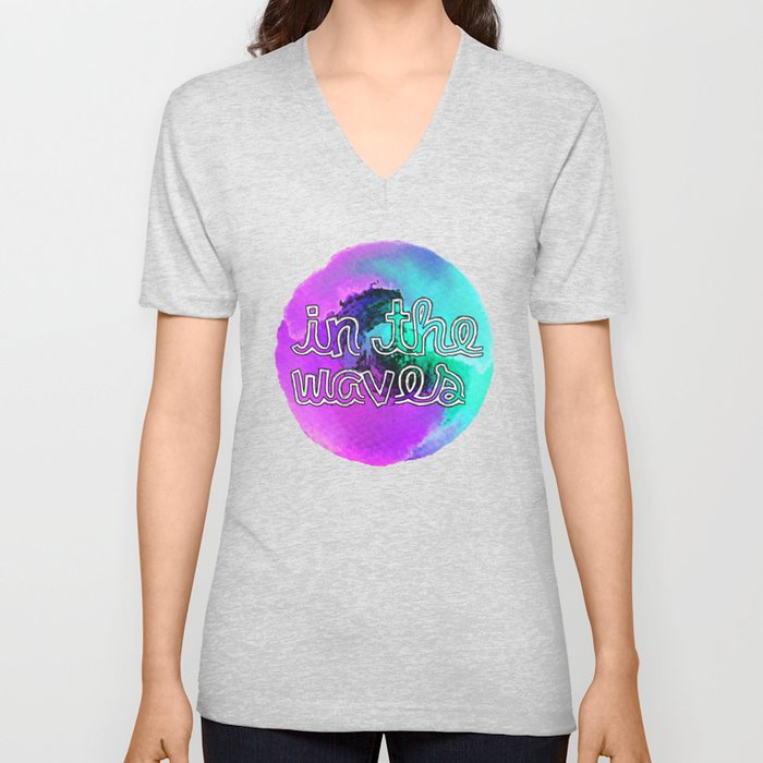 In The Waves V Neck T Shirt