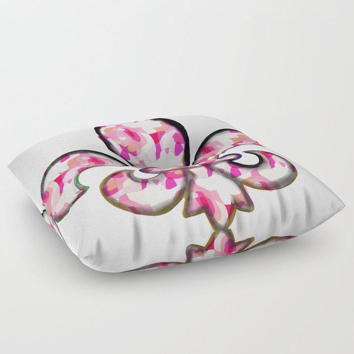 Fleur De Lis Pink Pattern Floor Pillow
