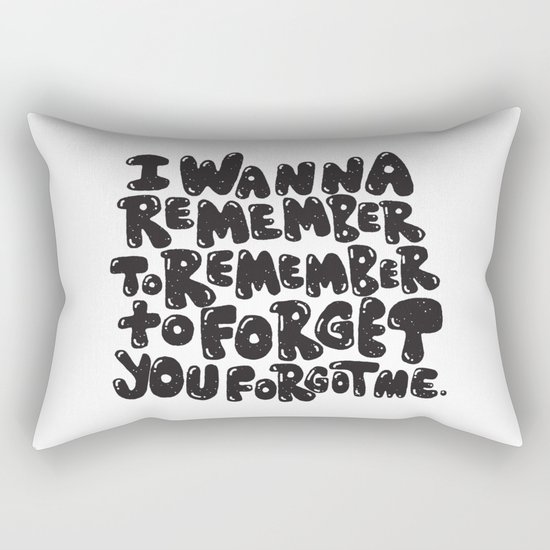 REMEMBER TO REMEMBER Rectangular Pillow