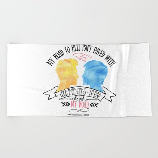 Carry On - Road To Hell Beach Towel