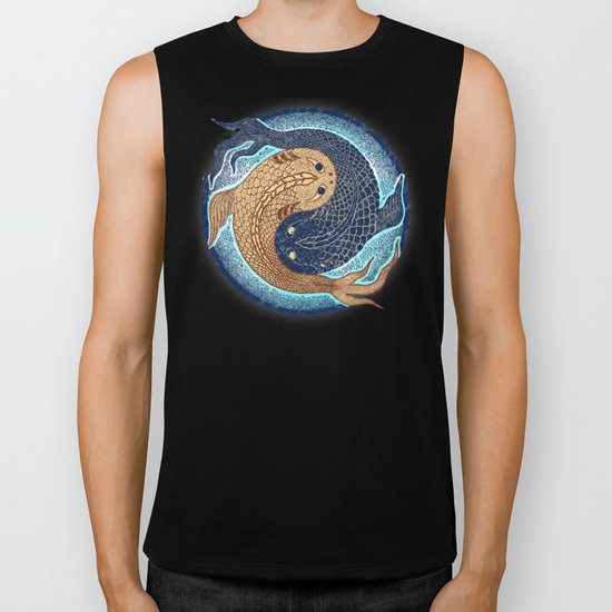 shuiwudáo yin yang mandala Biker Tank