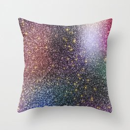 Ombre Glitter 22 Throw Pillow