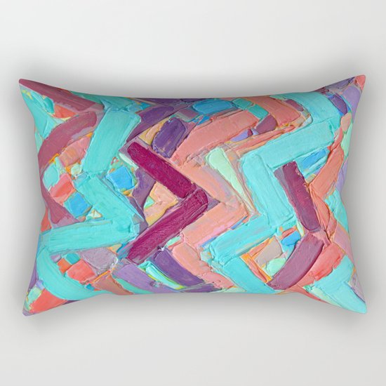 Summer Paths No. 1 Original Rectangular Pillow