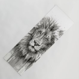 Lion Watercolor Yoga Mat