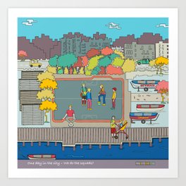 One day in the city - We do the squads? Art Print