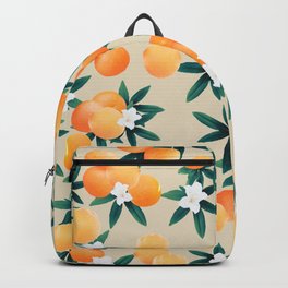 Orange Twist Flower Vibes #9 #tropical #fruit #decor #art #society6 Backpack