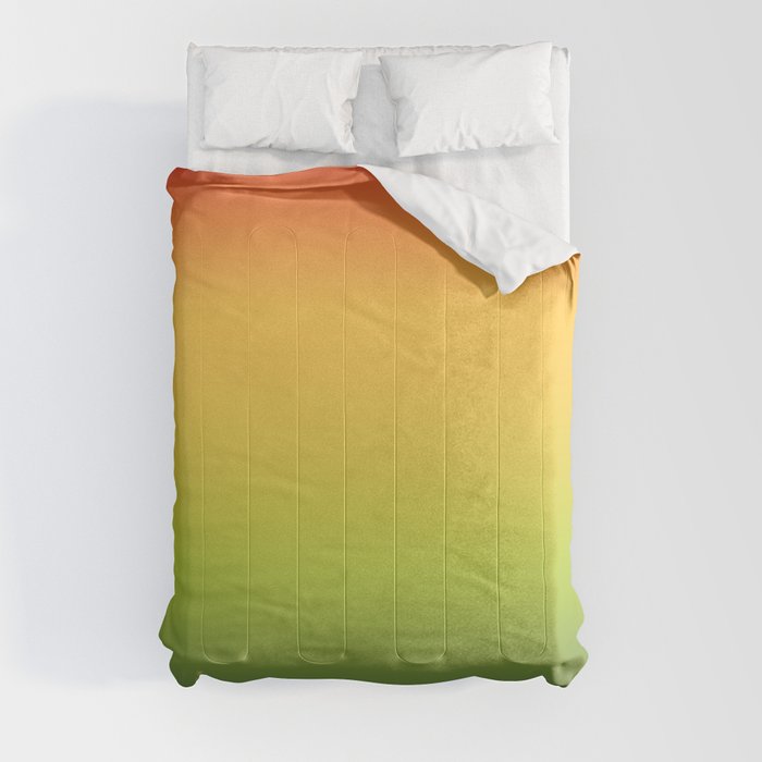 Abstract Colorful Tropical Blurred Gradient Comforter
