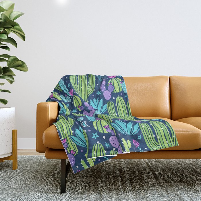 Sonoran Desert Night Throw Blanket