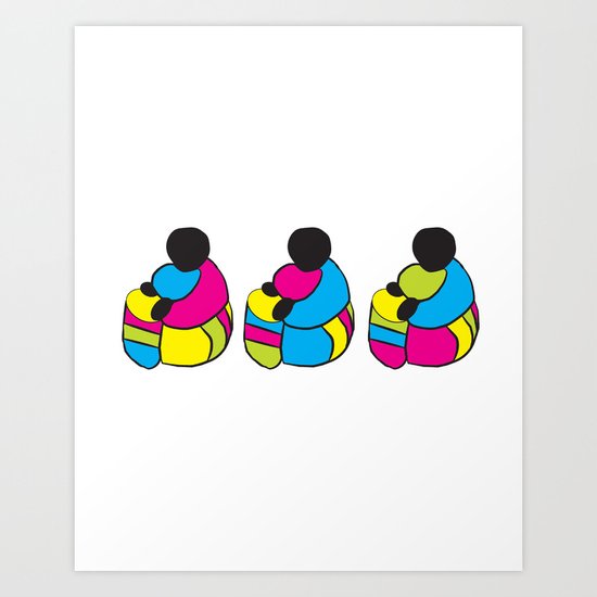 3 Drummer Men Art Print
