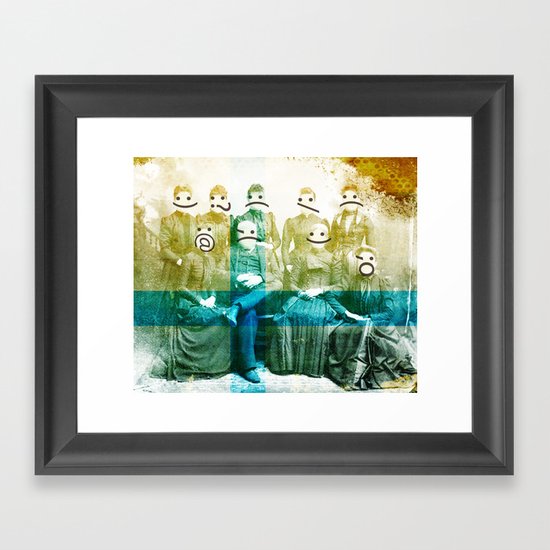 the semicolon sisters Framed Art Print