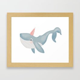 Whale Party Framed Art Print