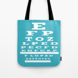 Optometrist Eye Chart Tote Bag