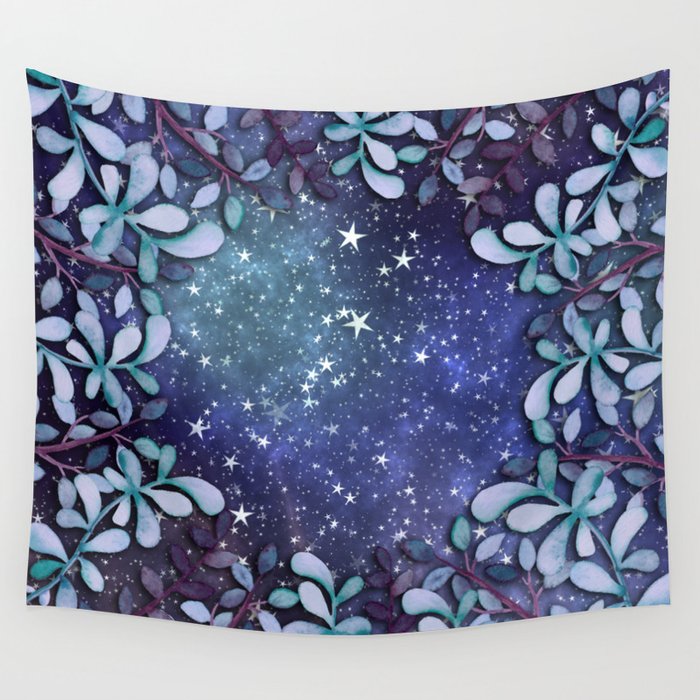 Space Garden Dream Wall Tapestry