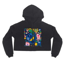 Abstract Shapes of Life Joyful Colorful Summer Decoration Pattern Art Hoody