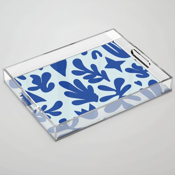 Matisse cutouts blue Acrylic Tray