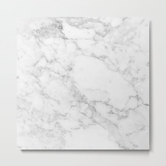 White Marble Edition 2 Metal Print