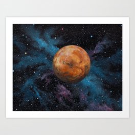 Mars and Stars Art Print