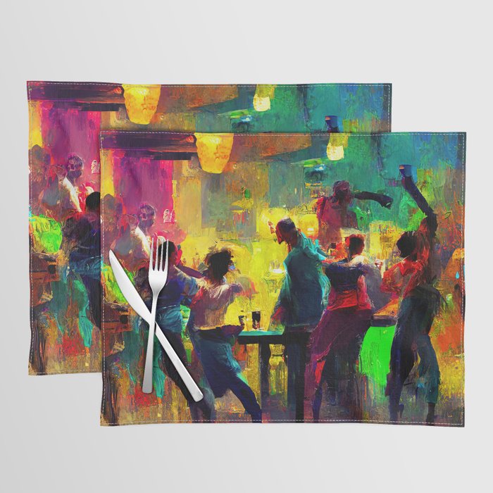 Dancing in a bar Placemat