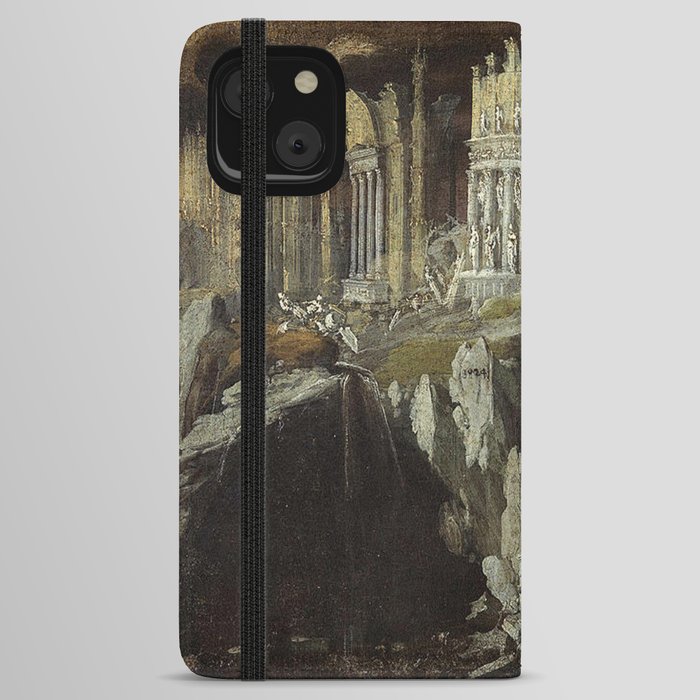 Roman ruins vintage painting iPhone Wallet Case
