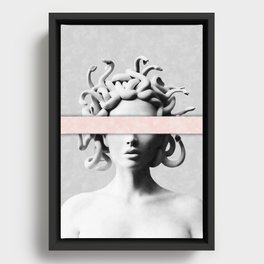 Medusa portrait Framed Canvas