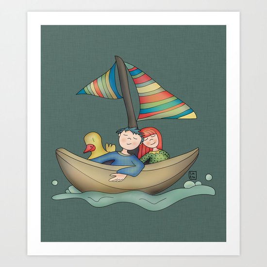 Romance {You and Me in my dreams} Art Print