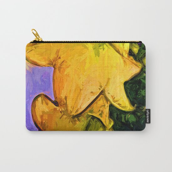 Gold Lilies in a Terracotta Pot Carry-All Pouch