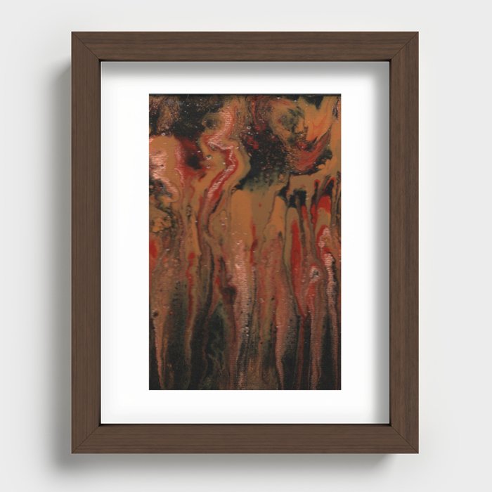 Autumn Ghost Pour 3.1 Recessed Framed Print