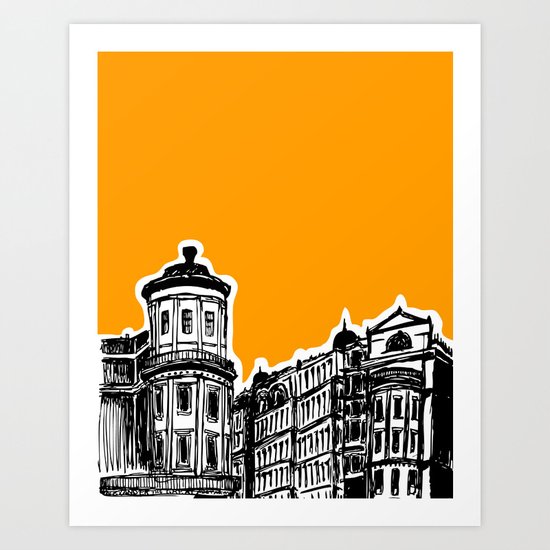 King William IV Street Art Print