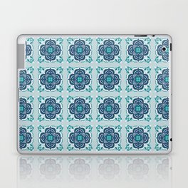 Mandala Tile Pattern - Blue and Mint Laptop Skin